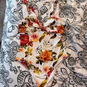 Cupshe Floral One Piece Bathing Suit